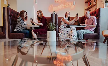 People meeting in a Serviced Office