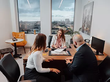 Coworking office at Servcorp Brussels—ideal for team collaboration, client meetings, and professional workspaces with a view